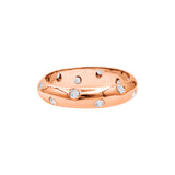 Plain Diamond 925 Gold Plated Silver Band Ring