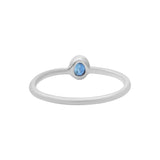 Natural Oval Blue Sapphire Gemstone Gold Plated 925 Sterling Silver Ring