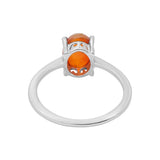 Oval Shaped Natural Opal Gemstone 925 Sterling Silver Ring