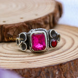 Trendy Cubic Zircon 925 Sterling Silver Handmade Ring For Womens