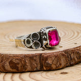 Trendy Cubic Zircon 925 Sterling Silver Handmade Ring For Womens