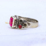 Trendy Cubic Zircon 925 Sterling Silver Handmade Ring For Womens