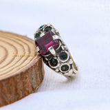 Cubic Zircon 925 Sterling Silver Ring For Womens