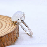 Chakra Healing Moonstone 925 Sterling Silver Handmade Ring