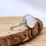 Chakra Healing Moonstone 925 Sterling Silver Handmade Ring