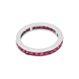 Natural Ruby Gemstone 18k Yellow Gold Band ring