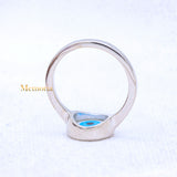 Stunning Pearl Evil Eye 925 Sterling Silver Protection Ring