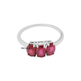 Natural Oval Cut Ruby Gemstone 14k Yellow Gold Healing Ring