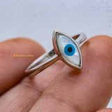 Shop Natural Pearl Evil Eye 925 Sterling Silver Protection Ring For Womens