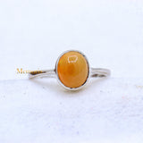 Natural Opal Gemstone 925 Sterling Silver Unisex Ring