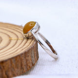 Natural Opal Gemstone 925 Sterling Silver Unisex Ring