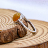 Natural Opal Gemstone 925 Sterling Silver Unisex Ring