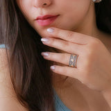 925 Sterling Silver Statement Band Rings