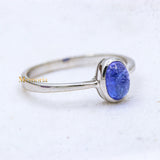 Natural Tanzanite Healing Gemstone 925 Sterling Silver Ring