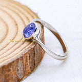 Natural Tanzanite Healing Gemstone 925 Sterling Silver Ring