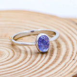 Natural Tanzanite Healing Gemstone 925 Sterling Silver Ring