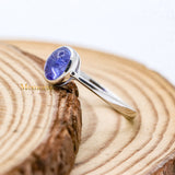 Natural Tanzanite Healing Gemstone 925 Sterling Silver Ring