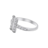 Natural Diamond 925 Sterling Silver Adjustable Ring
