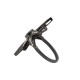 Black Rhodium Natural Star Tanzanite and Diamond 925 Silver Ring