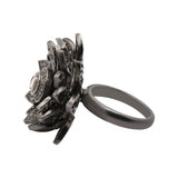 Flower Design Polki Diamond 925 Sterling Silver Ring