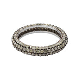 Natural Diamond 925 Sterling Silver Band Ring For Womens
