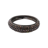 925 Sterling Silver Diamond Black Rhodium Band Ring