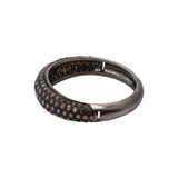 925 Sterling Silver Diamond Black Rhodium Band Ring