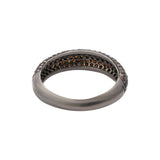 925 Sterling Silver Diamond Black Rhodium Band Ring
