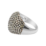 Designer 925 Sterling Silver Diamond Cocktail Ring For Wedding