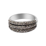 Designer 925 Sterling Silver Diamond Band Ring