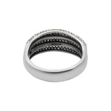 Designer 925 Sterling Silver Diamond Band Ring