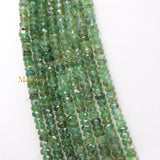 Wholesale Beads Strand Natural Emerald Round Faceted Gemstone Thread Necklace