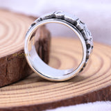 925 Sterling Silver Elephant Spinner Ring