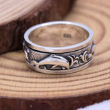 925 Sterling Silver Dolphin Spinner