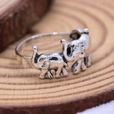 925 Sterling Silver Elephant Ring