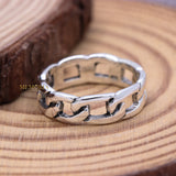 Designer 925 Sterling Chain Ring