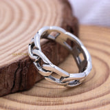 Designer 925 Sterling Chain Ring
