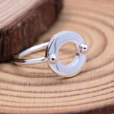 925 Sterling Silver Round Shape Ring