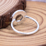 925 Sterling Silver Round Shape Ring