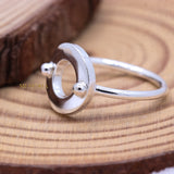 925 Sterling Silver Round Shape Ring