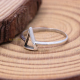 Open Triangle 925 Sterling Silver Ring