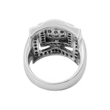 Square Shaped Designer Cubic Zircon 925 Sterling Silver Ring