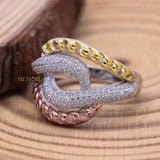 Cubic Zirconia Stone 925 Silver Ring