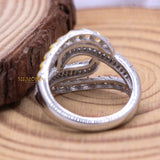 Cubic Zirconia Stone 925 Silver Ring