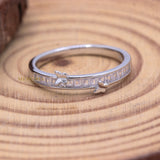 Cubic Zircon 925 Sterling Silver Band Butterfly Ring