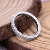 Cubic Zirconia 925 Sterling Silver Band