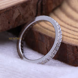 Cubic Zirconia 925 Sterling Silver Band