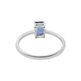 Natural Blue Sapphire Gemstone 925 Sterling Silver Ring