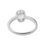 Natural White Topaz Gemstone 925 Sterling Silver Ring
