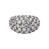 Natural White Sapphire Gemstone 925 Sterling Silver Ring